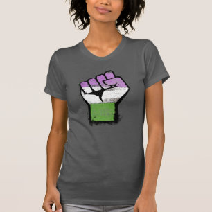 T-shirt Poing de fierté queer / genre queer