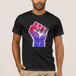 T-shirt Poing de la fierté bisexuelle