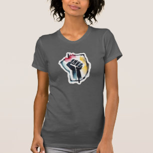 T-shirt Poing de Mars Art de Justice Sociale Résister Lutt
