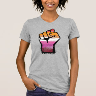 T-shirt Poing de protestation lesbienne