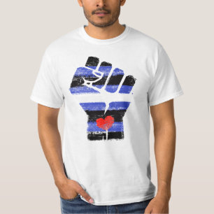 T-SHIRT POING DE RÉSISTANCE EN CUIR