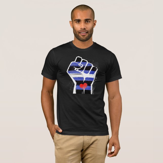 T-SHIRT POING EN CUIR (Devant entier)