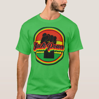 T-shirt Poing noir Vintage rétro