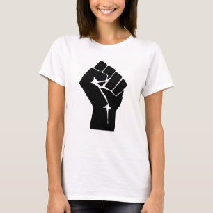 T-shirt Poing, Rebelle, Émeute, Résistance, Style Communis