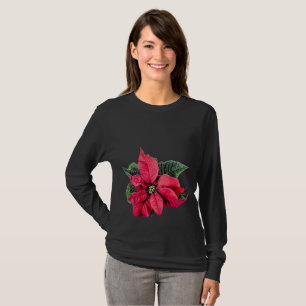 T-shirt Poinsettia de Noël