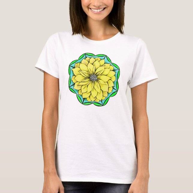 T-shirt POINSETTIA JAUNE (Devant)