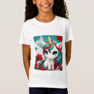 T-Shirt Poinsettia Unicorn 