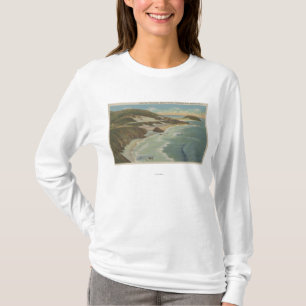 T-shirt Point Sur, section de Carmel San Simeon, Hwy 1 vue