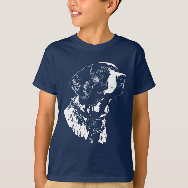 T-shirt Pointer Chien Chemises pour enfant Allemand Pointe (Devant)