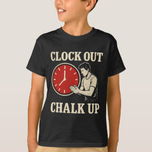 T-shirt Pointer, Relever le Matériel d'Escalade Imprimé