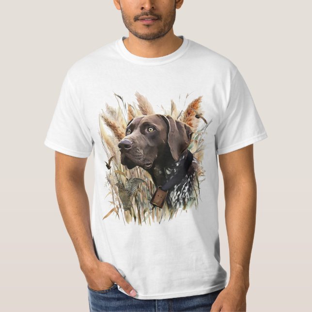 T-shirt Pointeur à poils courts allemand (Devant)