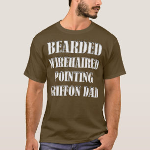 T-shirt Pointeur À poils durs à oreilles Griffon Papa Chie