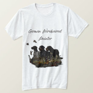T-shirt pointeur À poils durs allemand
