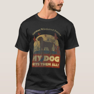 T-shirt Pointeur À poils durs allemand