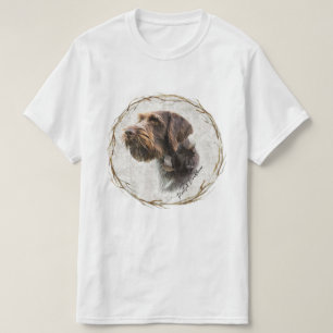 T-shirt pointeur À poils durs allemand