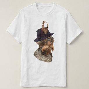 T-shirt pointeur À poils durs allemand