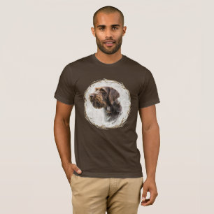 T-shirt pointeur À poils durs allemand