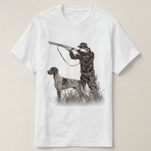 T-shirt pointeur À poils durs allemand