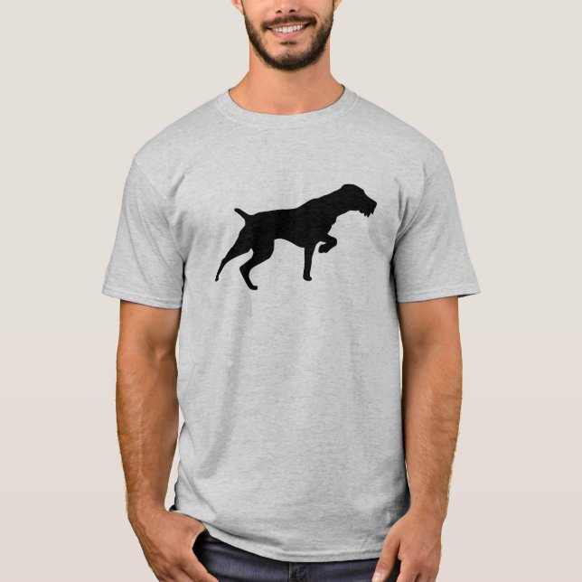 T-shirt Pointeur À poils durs allemand (Devant)
