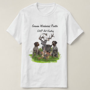 T-shirt pointeur À poils durs allemand