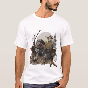 T-shirt Pointeur À poils durs allemand