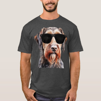 T-shirt Pointeur À poils durs allemand cool