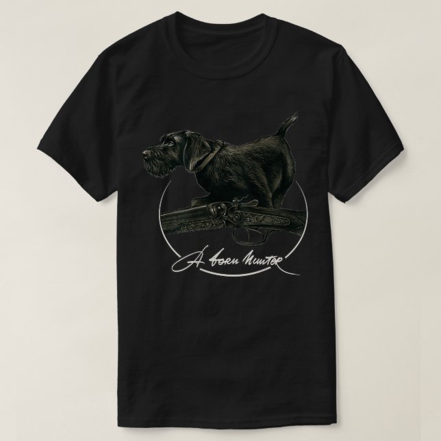T-shirt Pointeur À poils durs allemand Deutsch Drahthaar B (Design devant)
