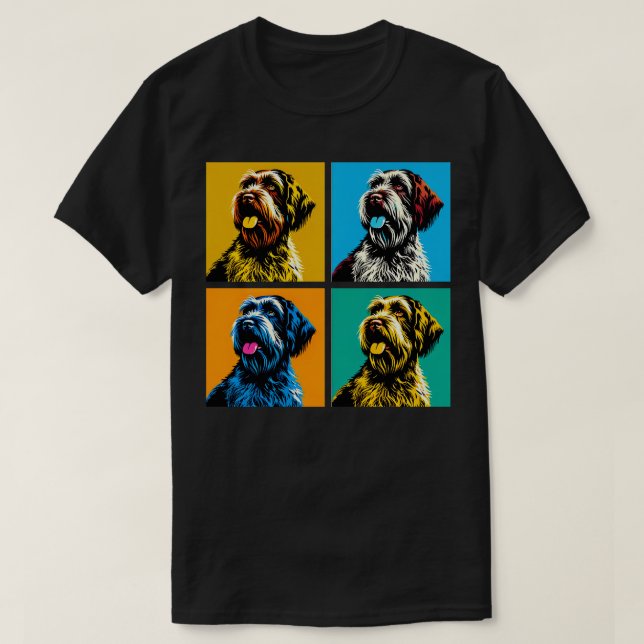 T-shirt Pointeur à poils durs Griffons Cadeaux Amoureux de (Design devant)