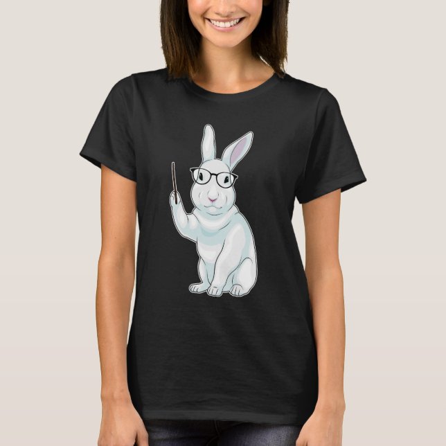 T-shirt Pointeur enseignant de lapin (Devant)