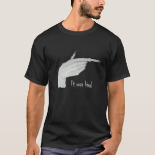T-shirt Pointeur monstre effrayant main avec slogan amusan