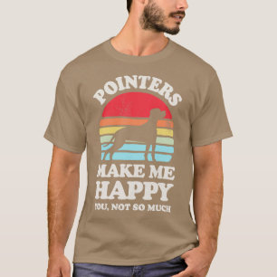 T-shirt Pointeurs me rendre heureux Sunset Retro pour homm