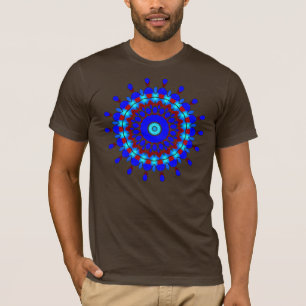 T-shirt Points de bleu (bleu et rouge) Kaleidoscope
