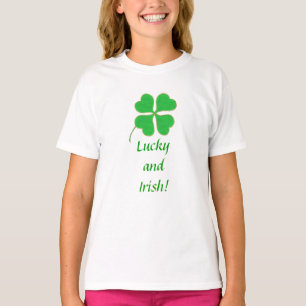 T-shirt Points d'or Shamrock vert brillant Lucky Tee - shi