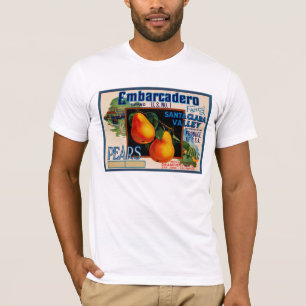 T-shirt Poires de fantaisie d'Embarcadero Santa Clara