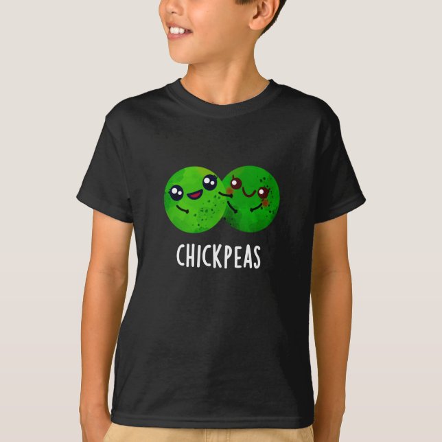 T-shirt Pois chiches amusant Pois de fille Pun de pois fon (Devant)