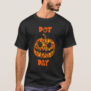 T-shirt Pois Citrouille Automne Action de Grâce Internatio