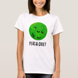 T-shirt Pois Et Pun De Pois De Veggie Drôle Tranquille