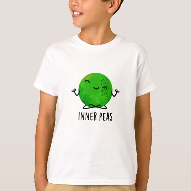 T-shirt Pois intérieurs amusant Méditant touron de pois (Devant)