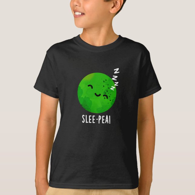 T-shirt Pois lisse Drôle Pois dormant Pun Pois foncé BG (Devant)