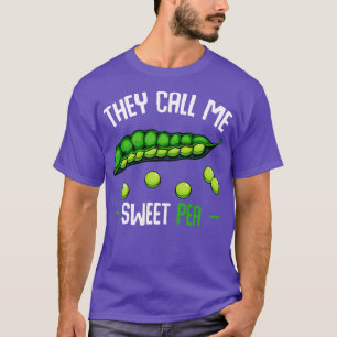 T-shirt Pois On M'Appelle Pois Doux Drôle Dire Légumes