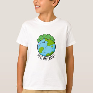 T-shirt Pois Sur Terre Fantaisie Veggie Pun de Paix