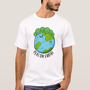 T-shirt Pois Sur Terre Fantaisie Veggie Pun de Paix