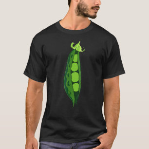 T-shirt Pois verts Pois Pois Pod Drôle Végétal Légume Hall