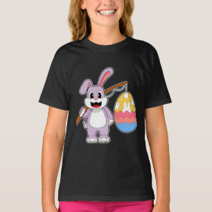 T-shirt Poisseuse d'oeuf de Pâques Rabbit