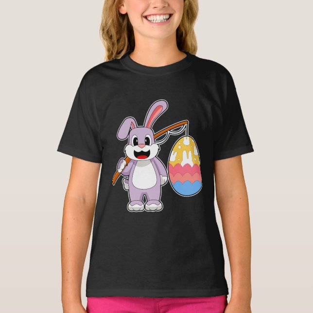 T-shirt Poisseuse d'oeuf de Pâques Rabbit (Devant)