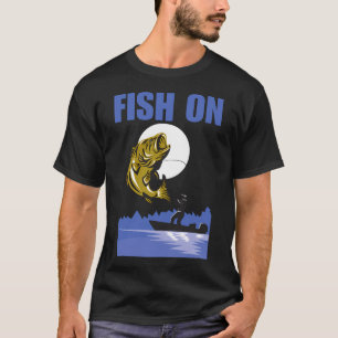 T-shirt Poisson à l'hameçon, citation drôle pour fan de pê