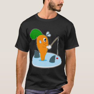 T-shirt Poisson aquarelle tacheté de pourpre et d'or
