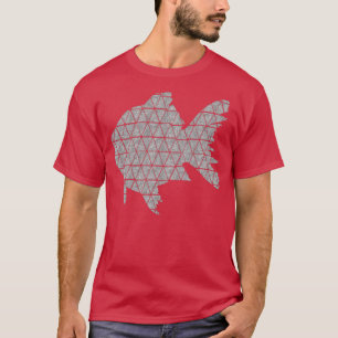 T-shirt Poisson argenté