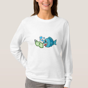 T-shirt Poisson avec billet de banque