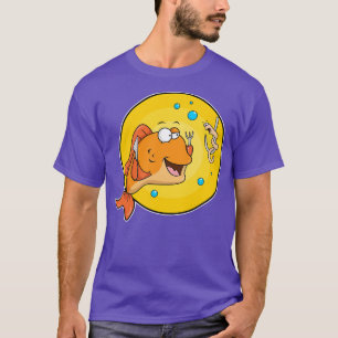 T-shirt Poisson avec couteau et fourche